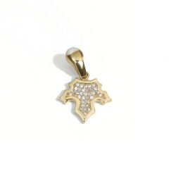 14 Ayar Yaprak Altın Kolye Ucu