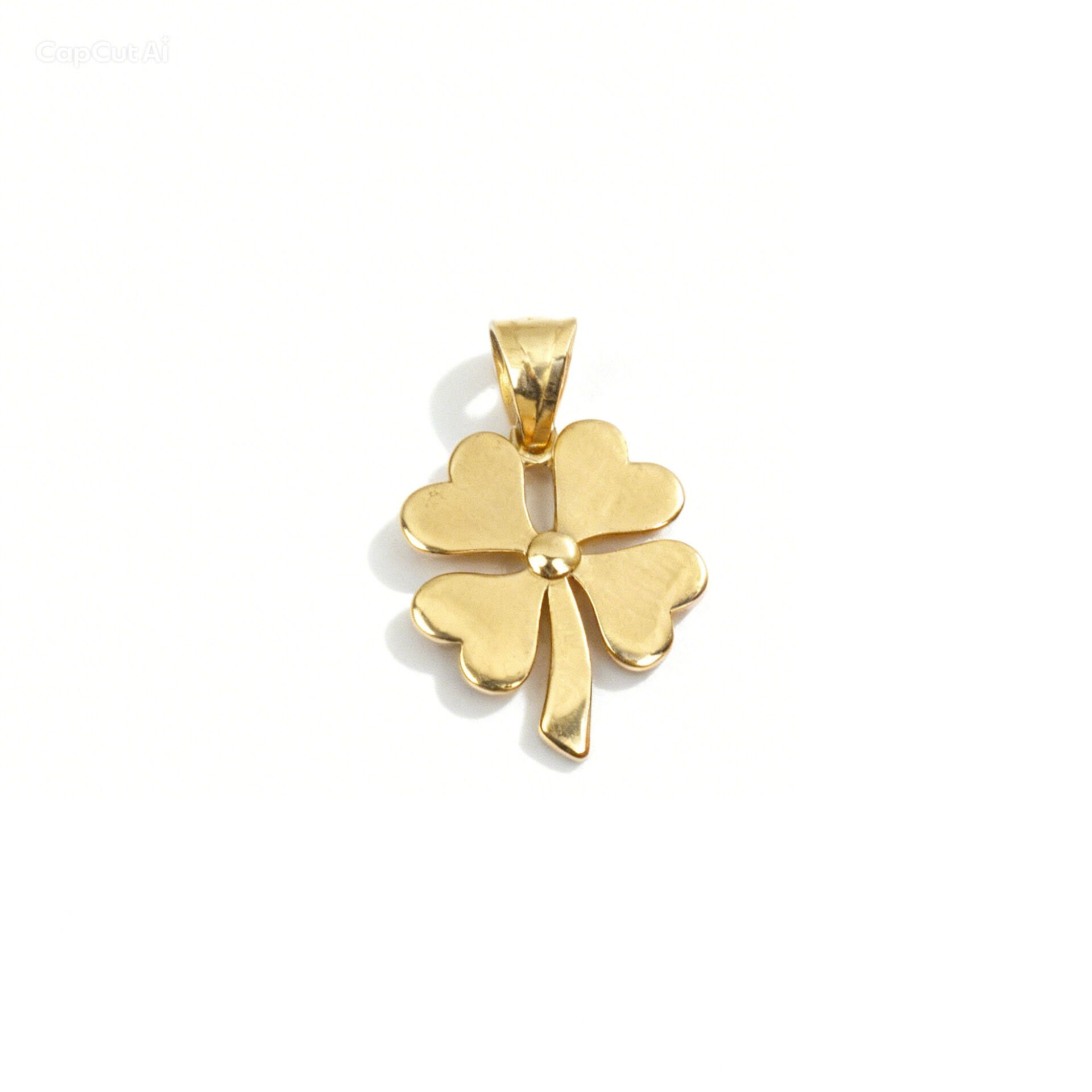 14 Ayar Yonca Altın Kolye Ucu