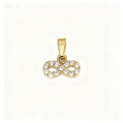 14 Ayar Sonsuzluk Altın Kolye Ucu