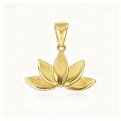 14 Ayar Lotus Çiçeği Kolye Ucu