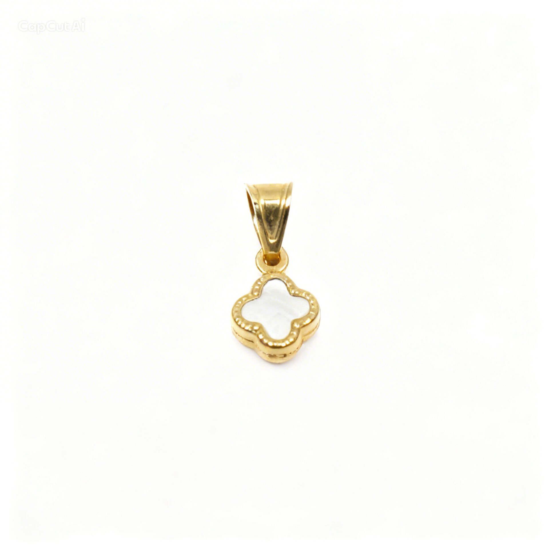 14 Ayar Altın Yonca Kolye Ucu