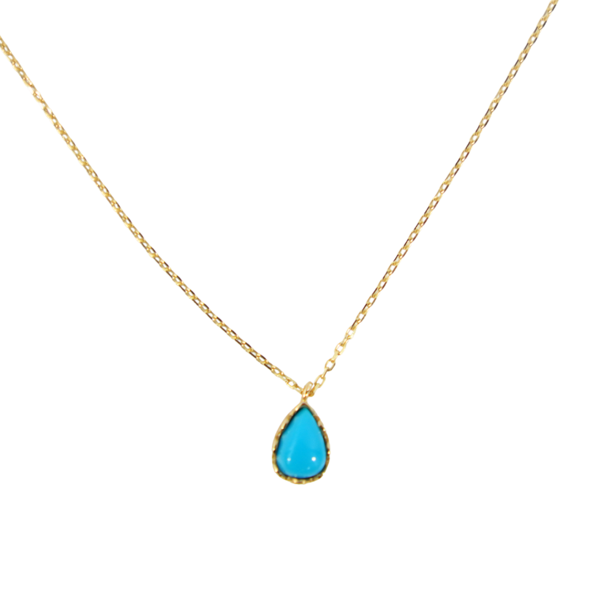 Firuze taşlı kolye