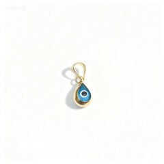 14 Ayar Nazar Boncuklu Altın Kolye Ucu