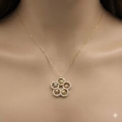 Tasarım altın kolye