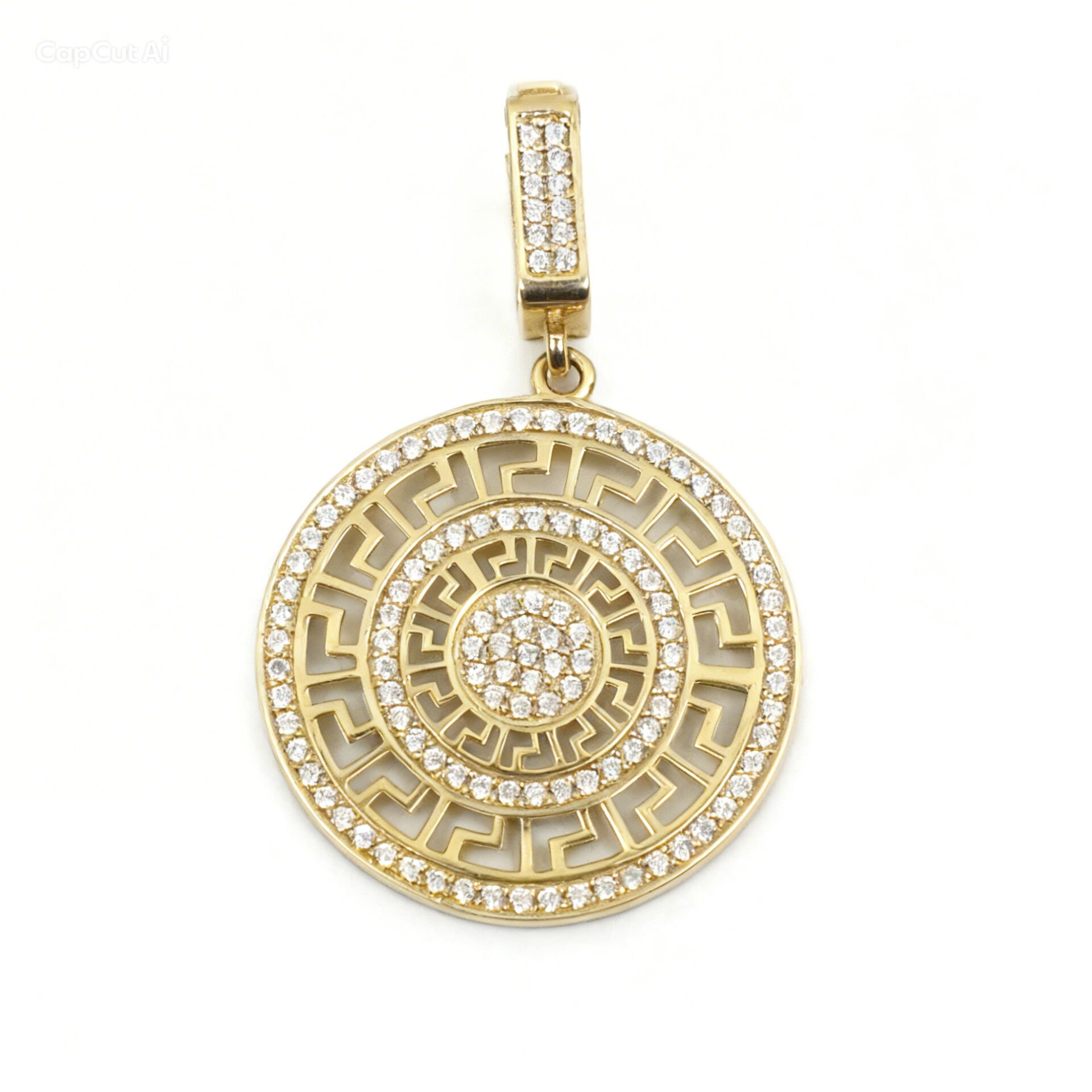 14 ayar versace tasarım altın kolye ucu