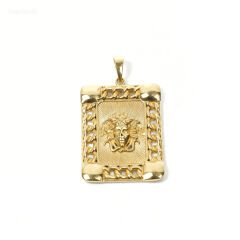 14 Ayar medusa altın kolye ucu