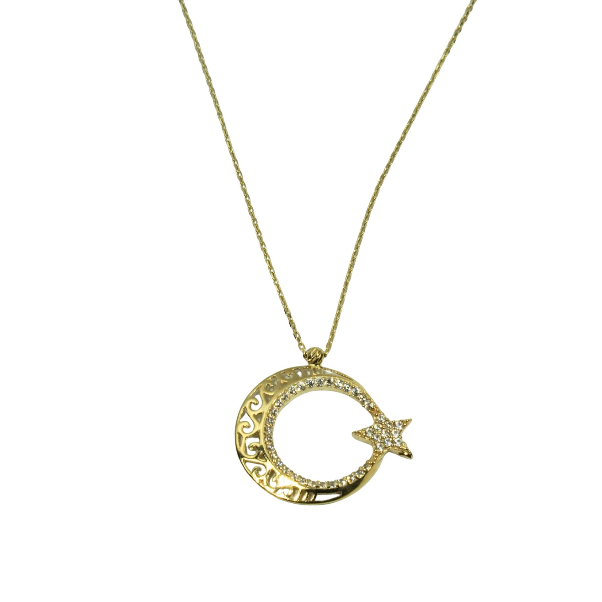 Ay yıldız kolye