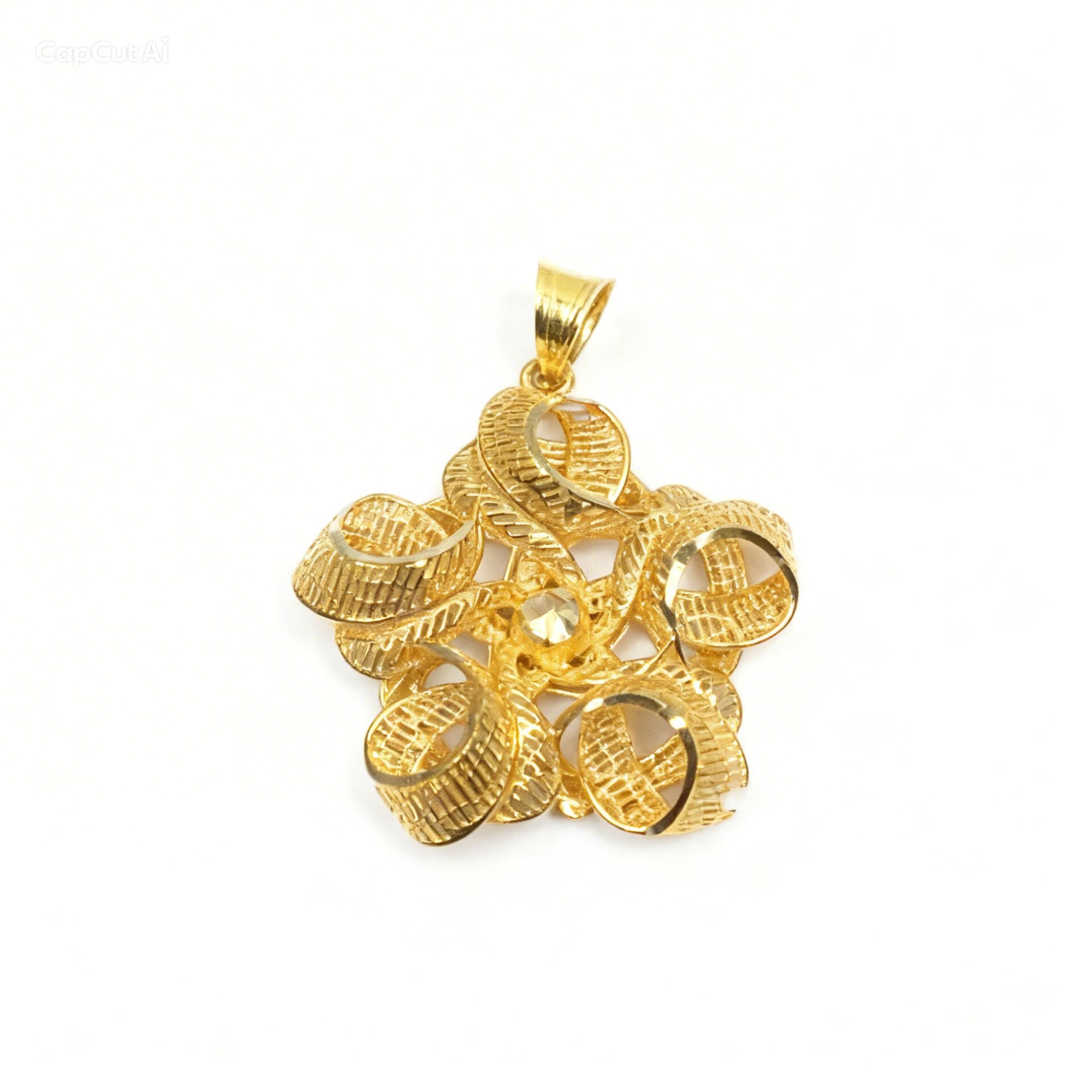 14 ayar tül çiçek kolye ucu