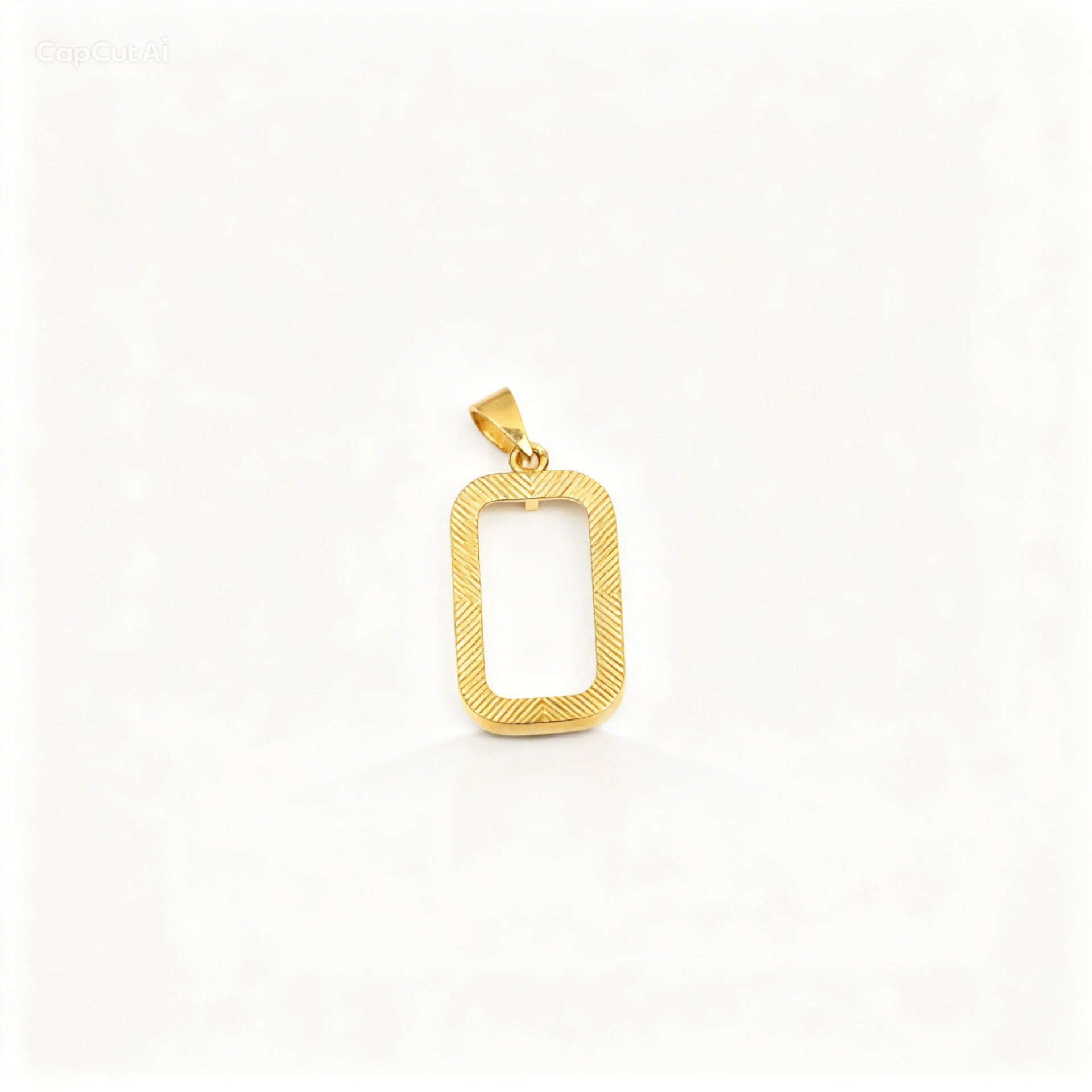 14 ayar külçe çerçeve kolye ucu