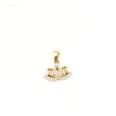 14 ayar altın lotus çiçeği kolye ucu