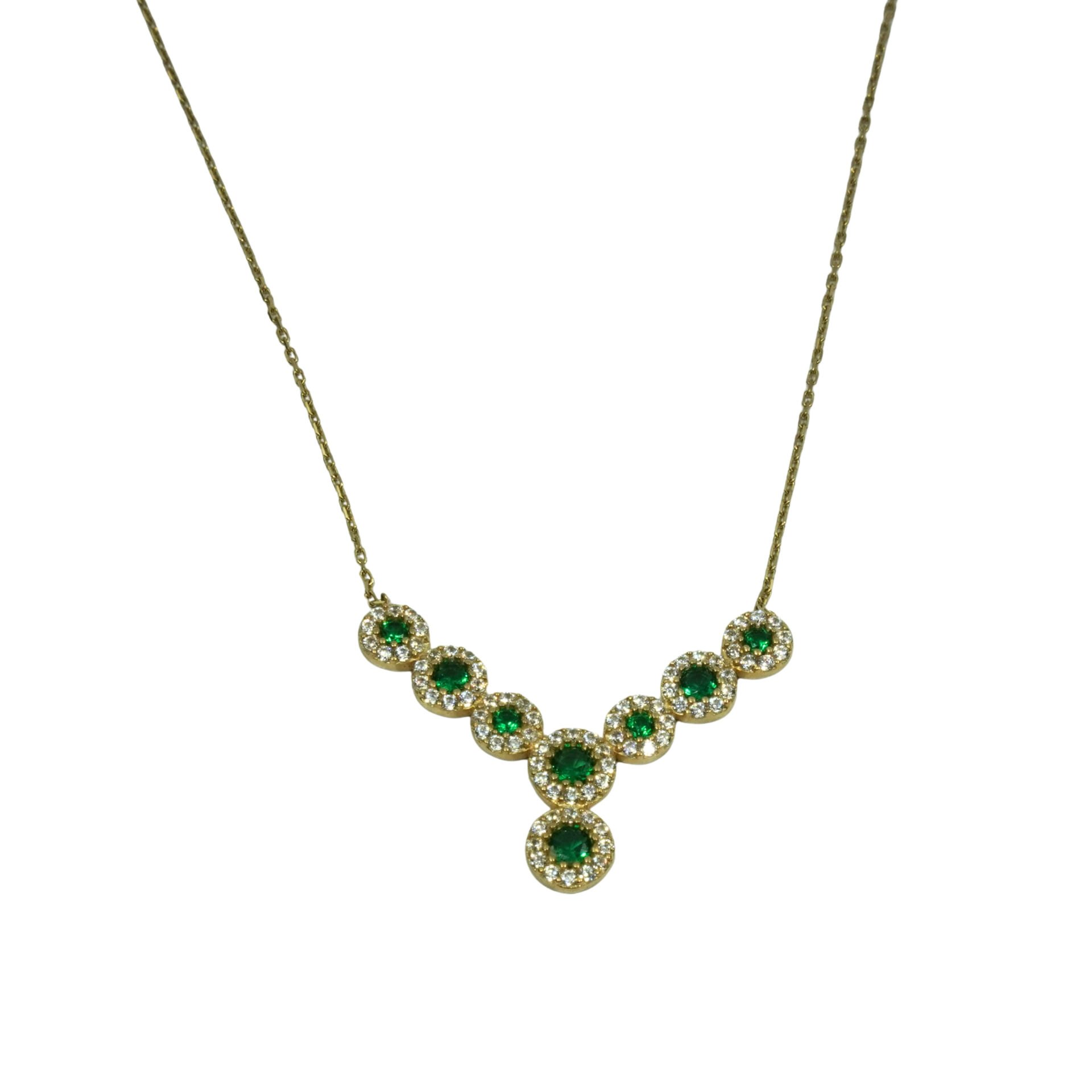 Zümrüt altın kolye