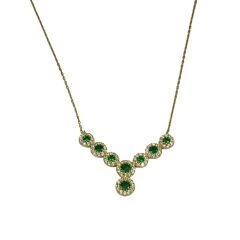 Zümrüt altın kolye