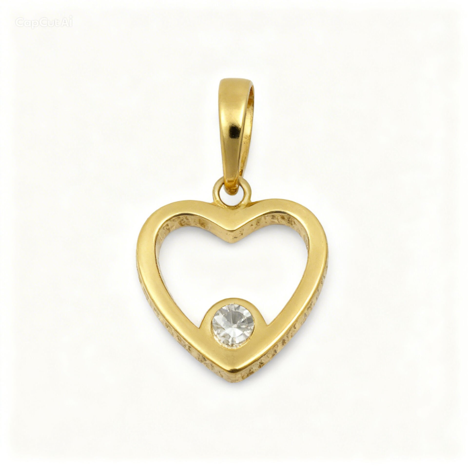 14 ayar kalpli kolye ucu