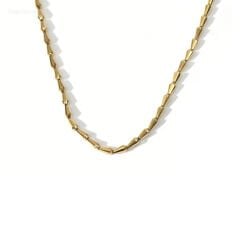 14 ayar koni dizilim altın kolye