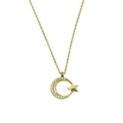 Ay yıldız kolye