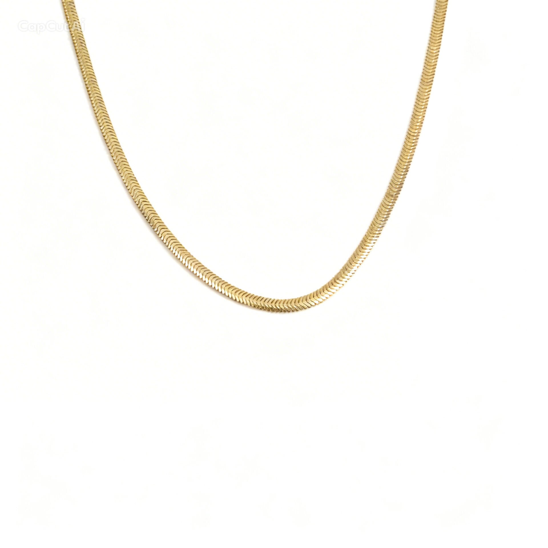 14 ayar balıksırtı altın kolye