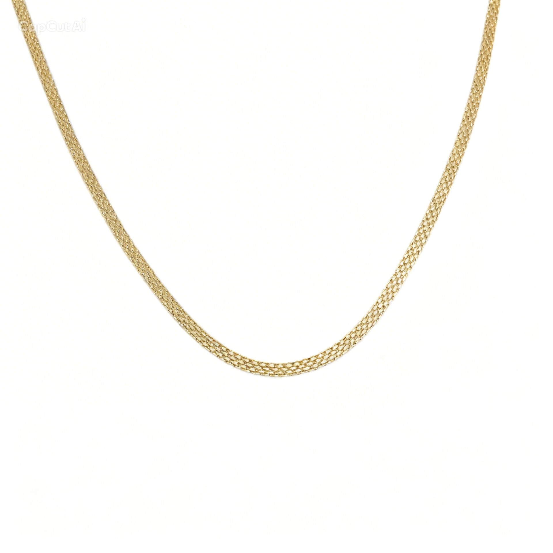 14 ayar italyan yassı zincir kolye