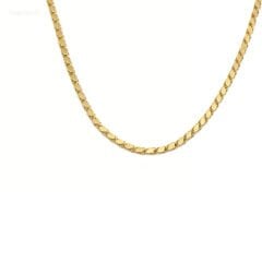 14 ayar altın pullu zincir kolye