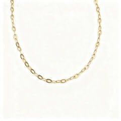 14 ayar oval halka zincir kolye