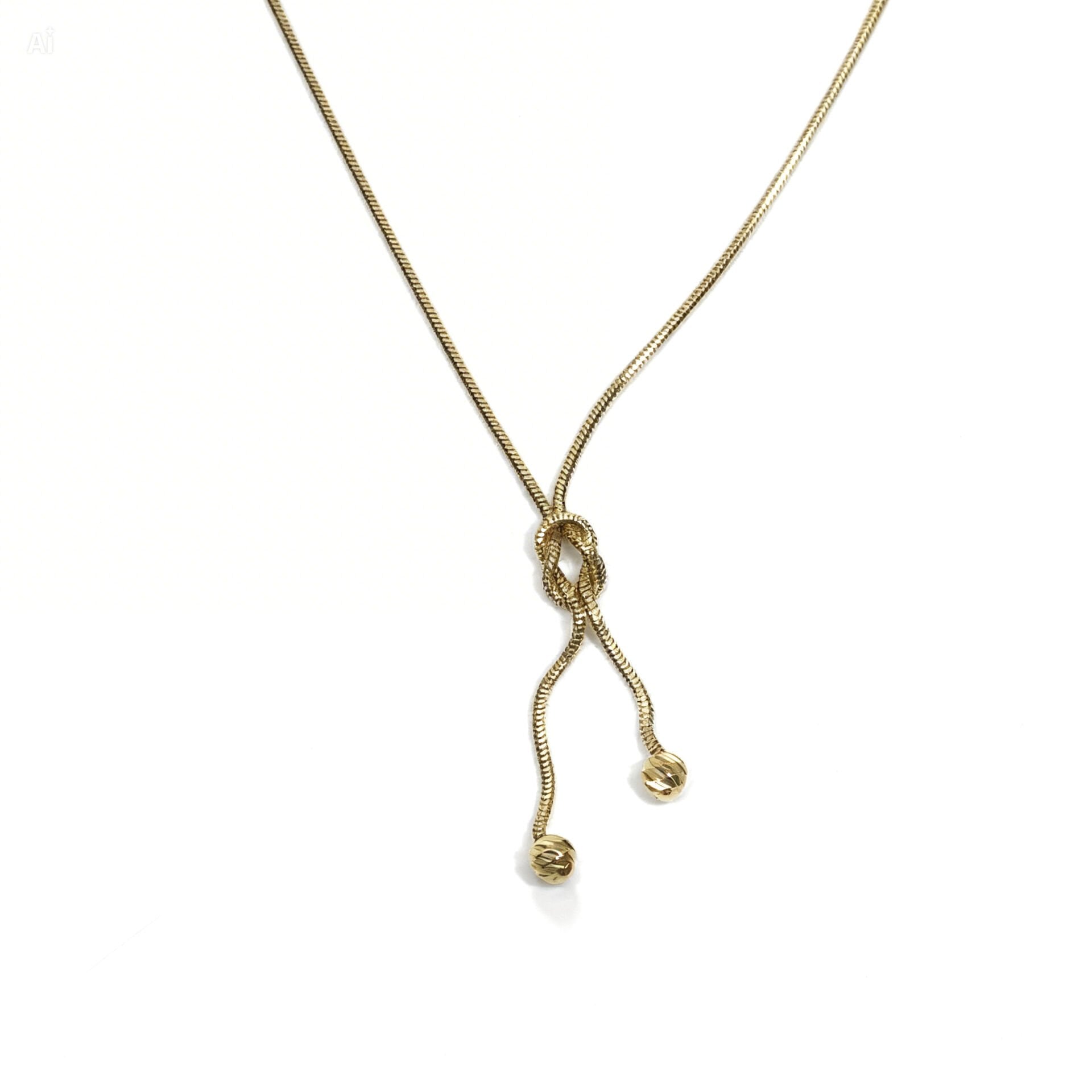 14 ayar altın düğüm balıksırtı kolye