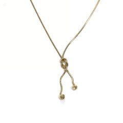 14 ayar altın düğüm balıksırtı kolye