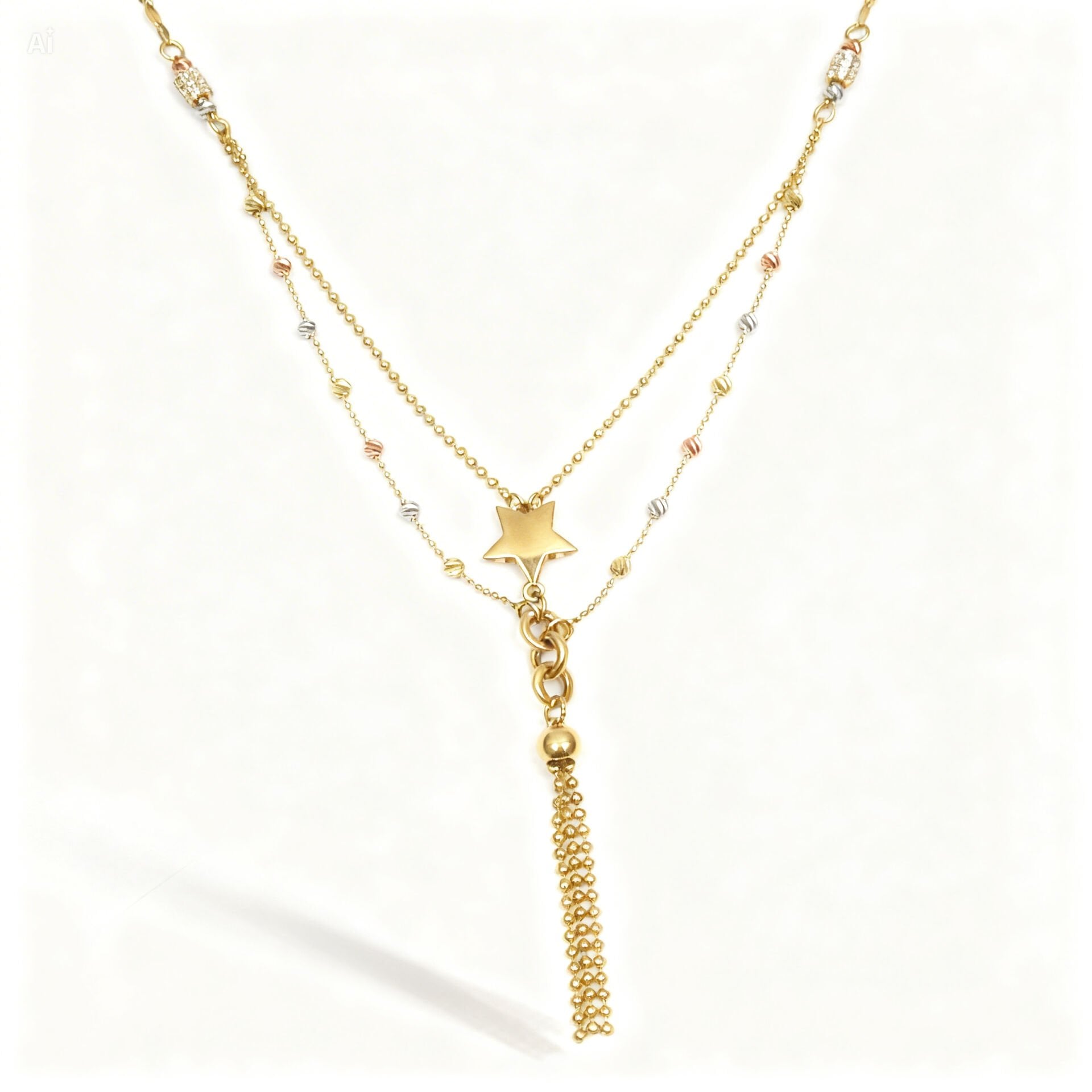 14 ayar altın dorika kolye