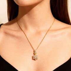 Tasarım pırlanta kolye