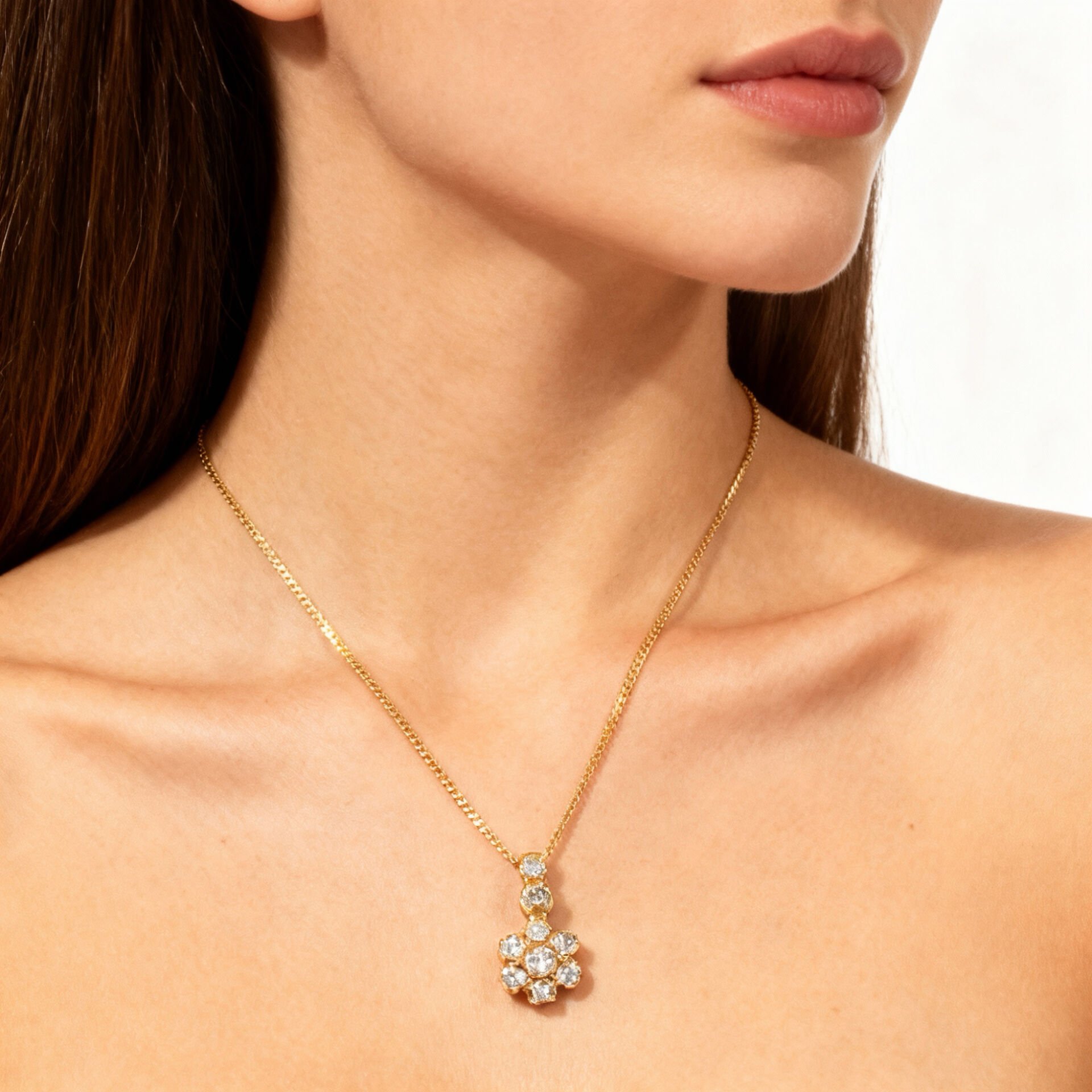 Tasarım pırlanta kolye