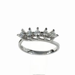 0.35 Karat beştaş pırlanta yüzük