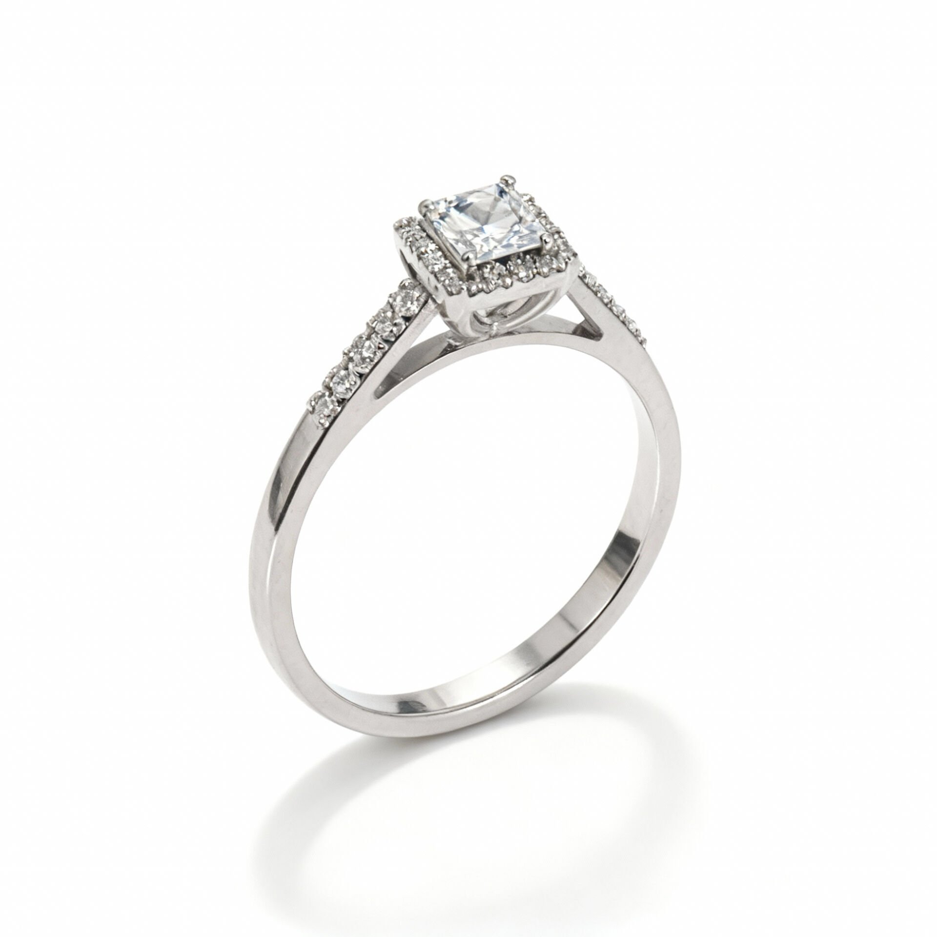 0.25 Karat baget pırlanta yüzük