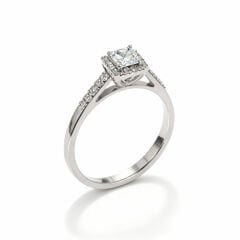 0.25 Karat baget pırlanta yüzük