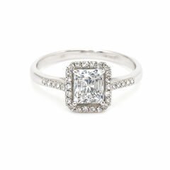 0.25 Karat baget pırlanta yüzük