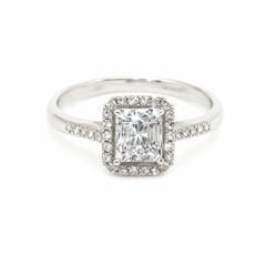 0.45 Karat Baget pırlanta yüzük