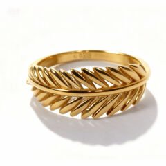 Altın Yaprak Yüzük