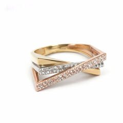 Üç Renkli Zikzak Yüzük