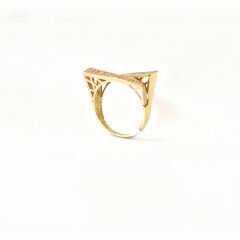 Altın çiftrenk yüzük