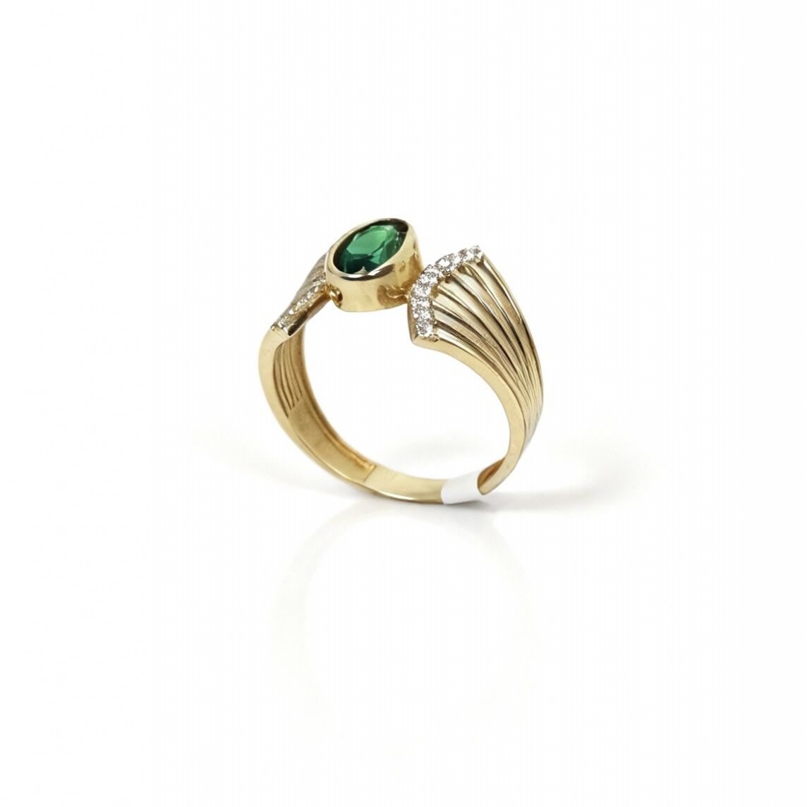 Damla Yeşil Taşlı Yüzük