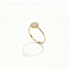 Çiçek tasarım baget yüzük