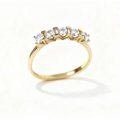 Altın beştaş Yüzük