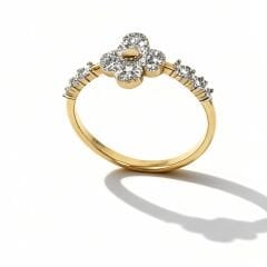 Altın Papatya Yüzük