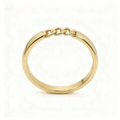 Zincir Detay Altın Yüzük