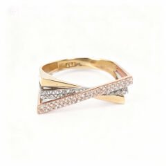 3 Renk Tasarım Altın Yüzük