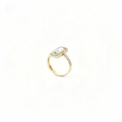 Uzun Altın Baget Yüzük