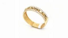 Tasarım Altın Yarımtur Yüzük