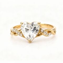 Kalpli Tasarım Altın Yüzük