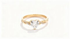 Kalpli Tasarım Altın Yüzük