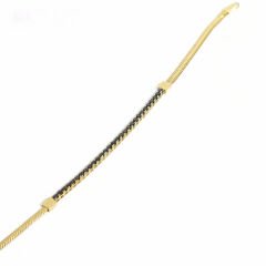 Siyah Taşlı Suyolu Bileklik