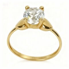 Altın Tektaş Yüzük