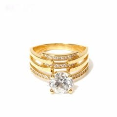 Altın Tektaş Yüzük