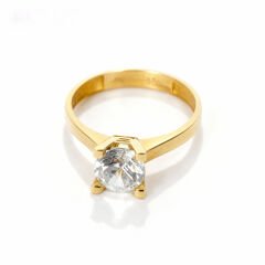 Altın Tektaş Yüzük